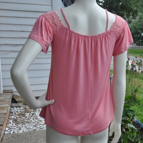 2/$10 Maybe Wang Size Small Pink Spaghetti Strap Top BUNDLE ONLY - Picture 3 of 4